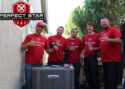 The Perfect Star 2019 Feel the Love install team! Left to right Chris Donzelli (Owner), Michael Jaquith, David Mendoza, Dade Clifton and Lance Bakke (Install Manager)