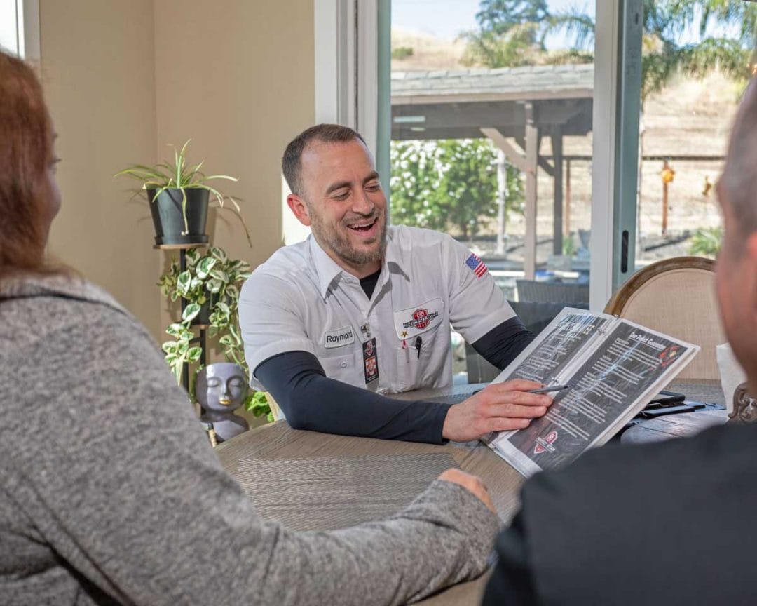 Sales-at-Table-Ray-Kinder HVAC estimates in California 2025